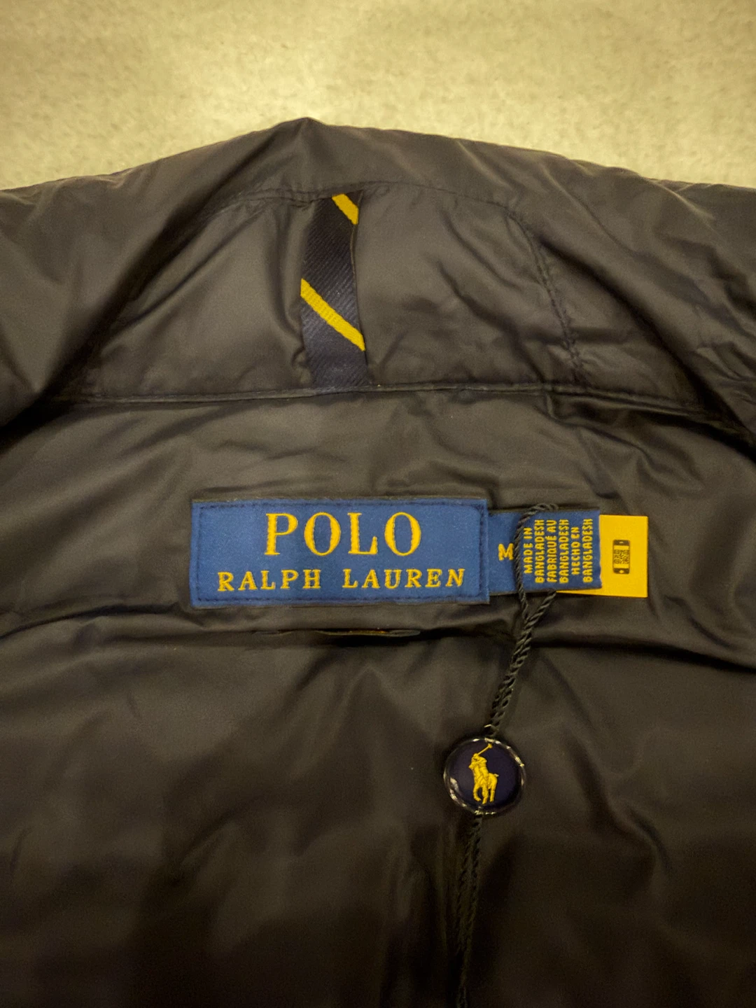 Polo Ralph Lauren Water-Repellent Puffer Jacket - Navy - Medium - photo 3