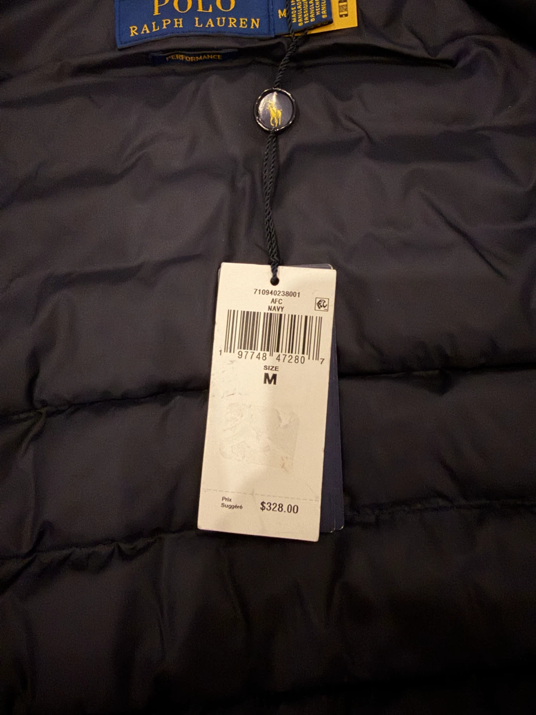 Polo Ralph Lauren Water-Repellent Puffer Jacket - Navy - Medium - photo 4