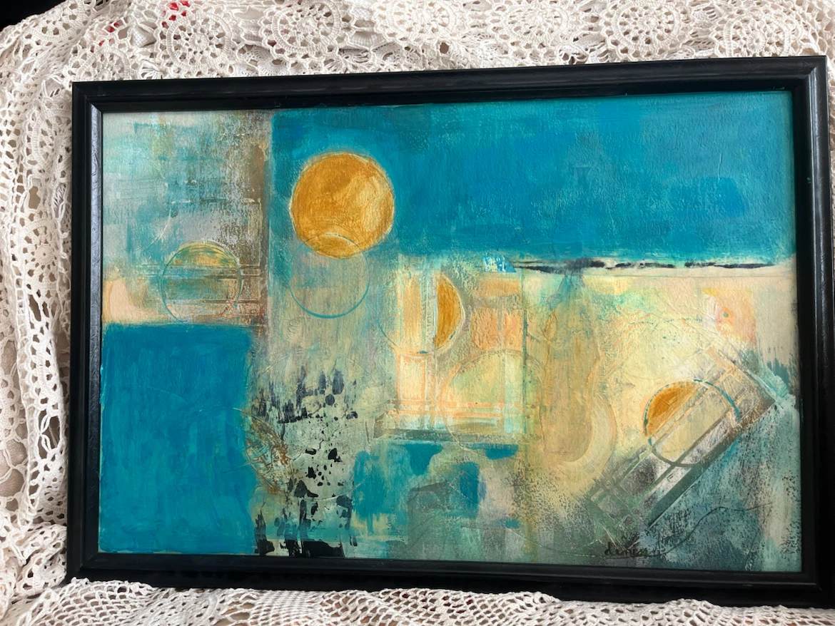 Art- Original Art-Abstract Acrylic Painting by Denise