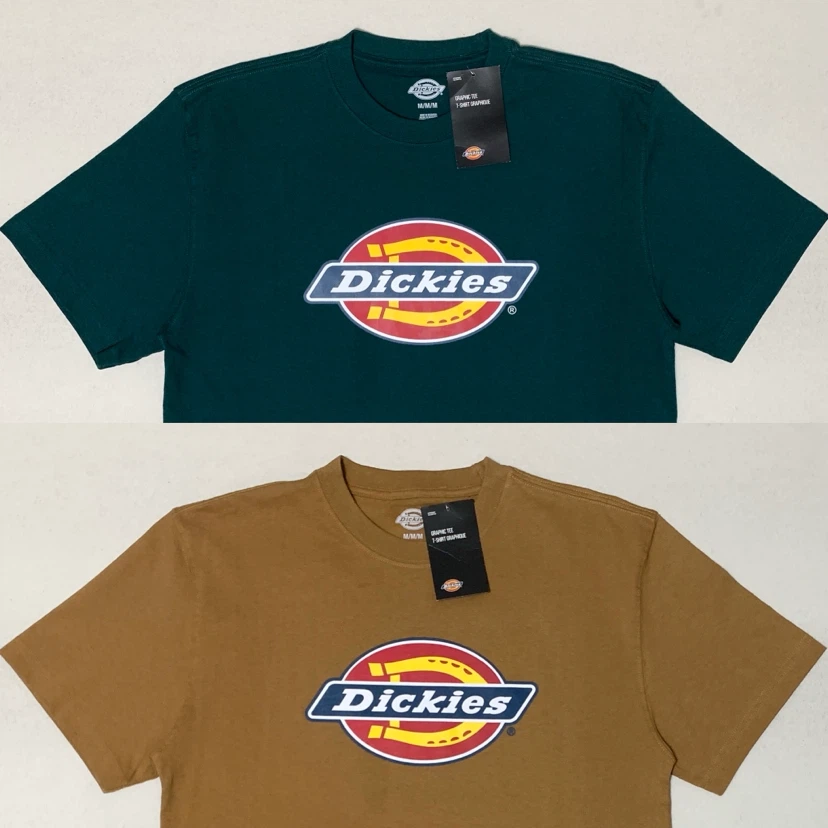 Dickies Mens T-Shirt Short Sleeve Tri-Color Logo Graphic Tee NEW