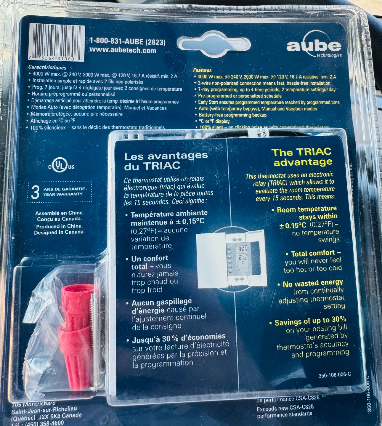 Thermostat Aube Electronic Programmable - photo 2