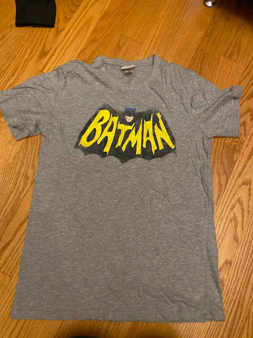 Grey Batman Classic TV Series T-Shirt medium