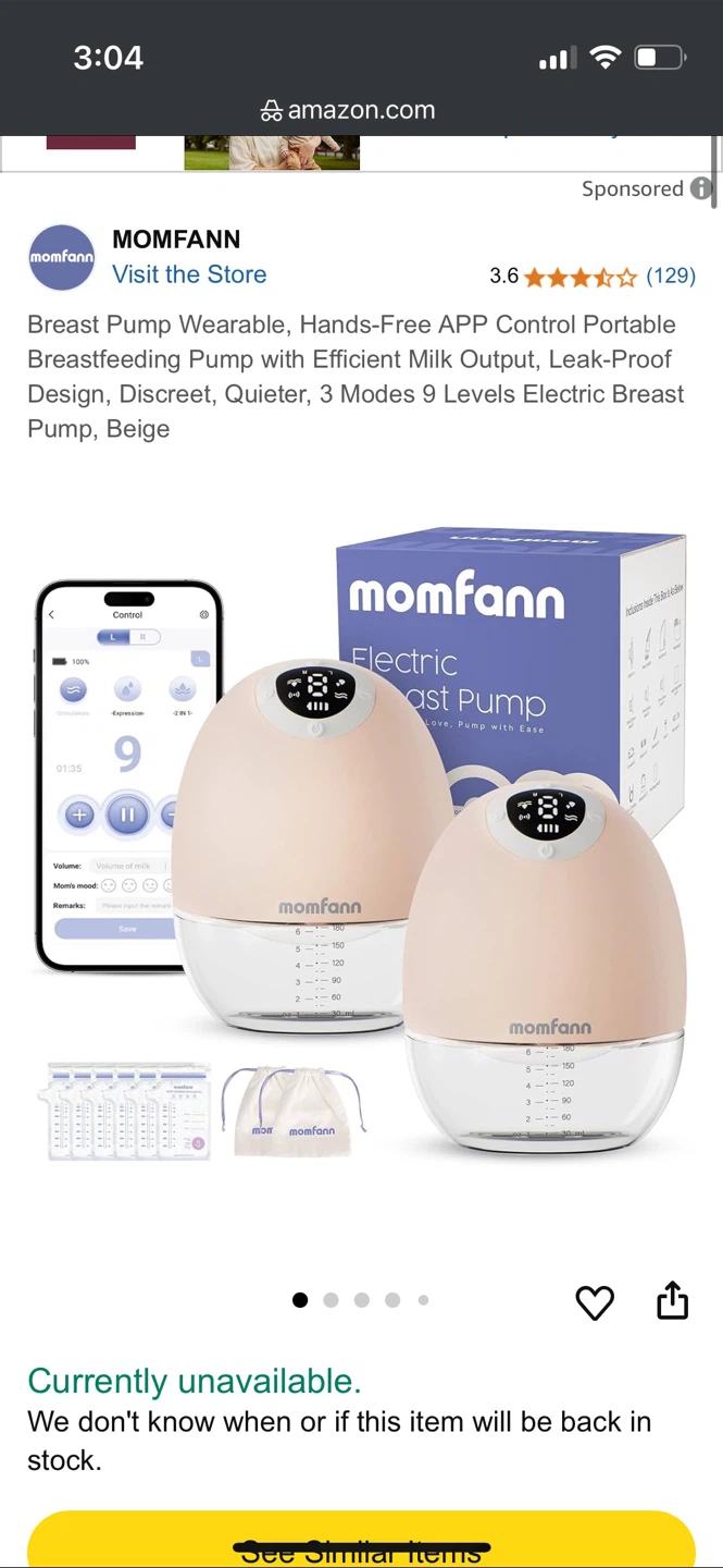 Momfann Electric Wearable Breast Pump - photo 2