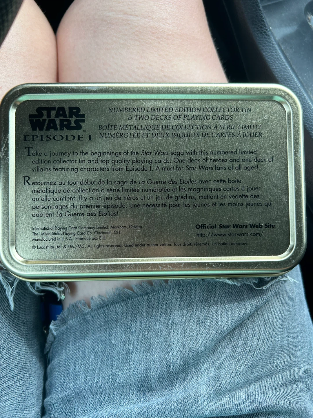 Star Wars Episode I  Collector Tin with 2 Decks of Playing Cards - photo 5