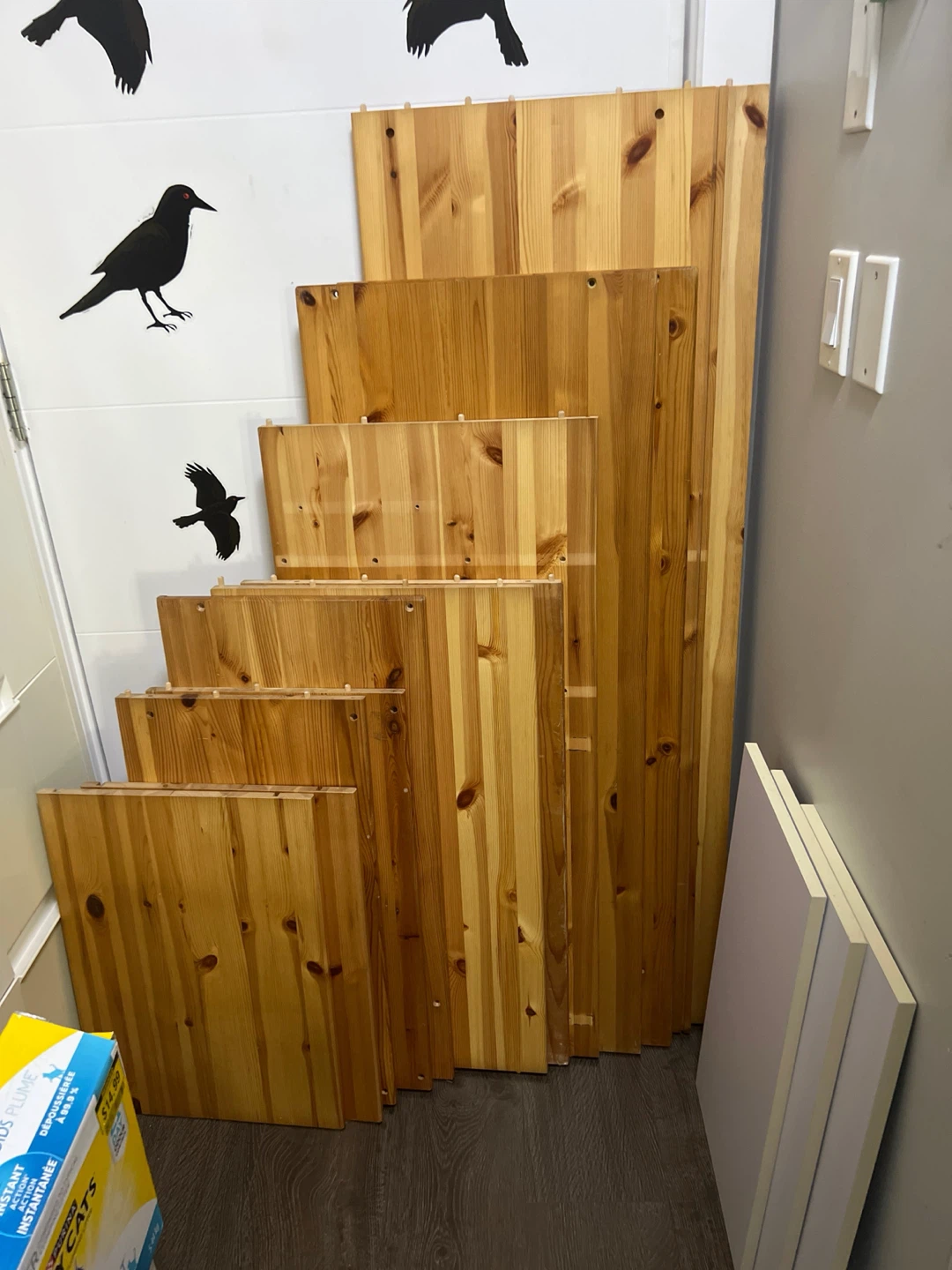 Vintage Solid Pine IKEA Panels / Project Wood Bundle - Early 90s