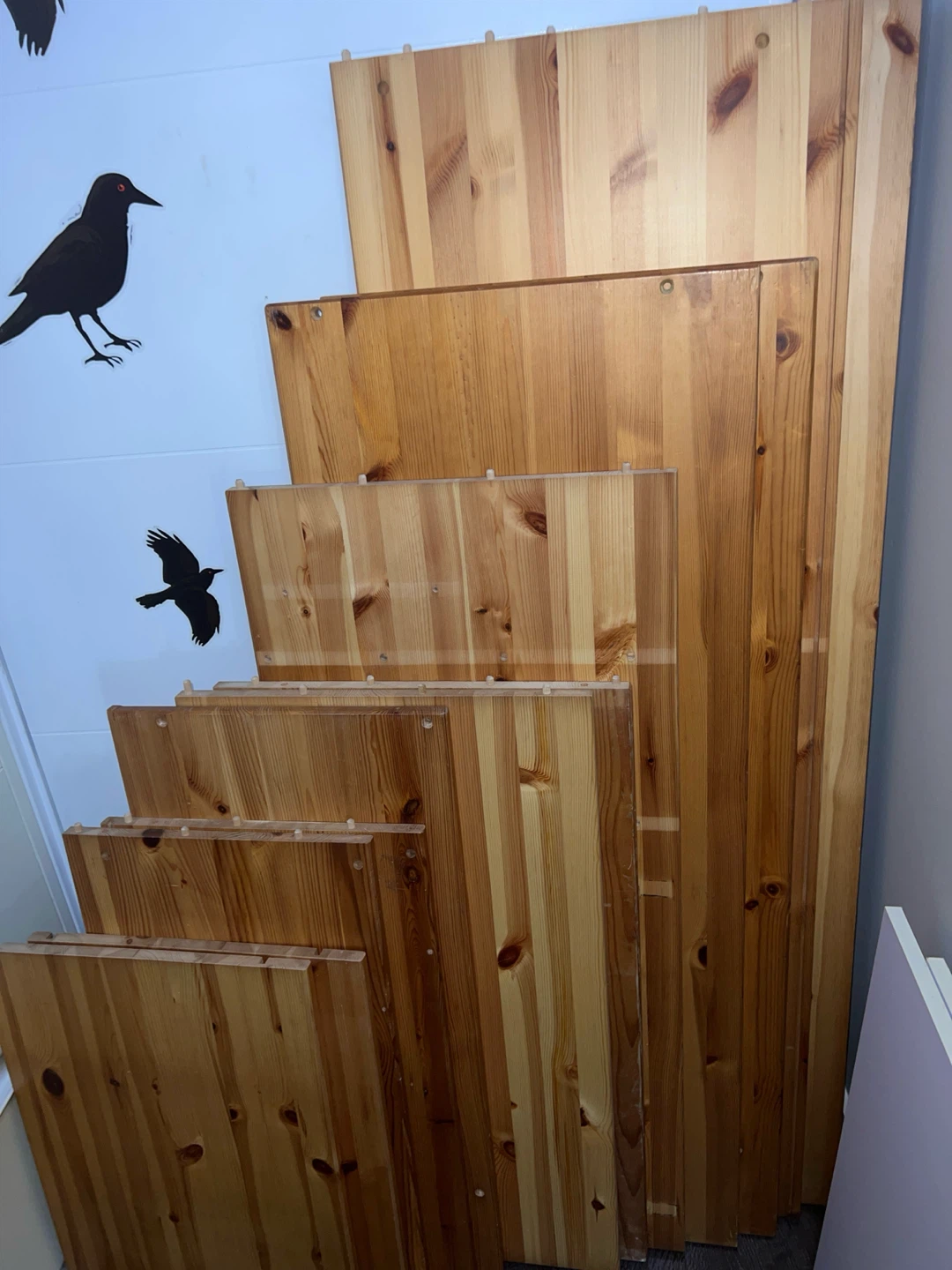 Vintage Solid Pine IKEA Panels / Project Wood Bundle - Early 90s - photo 2