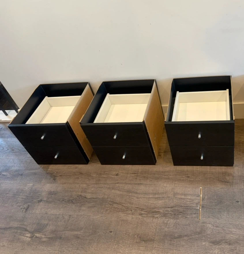 IKEA KALLAX drawers inserts x 3 for $60