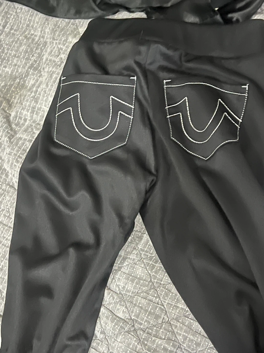 True Religion Black Track Pants