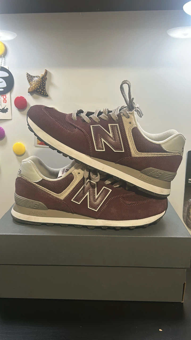 New Balance 574 Sneakers - Burgundy