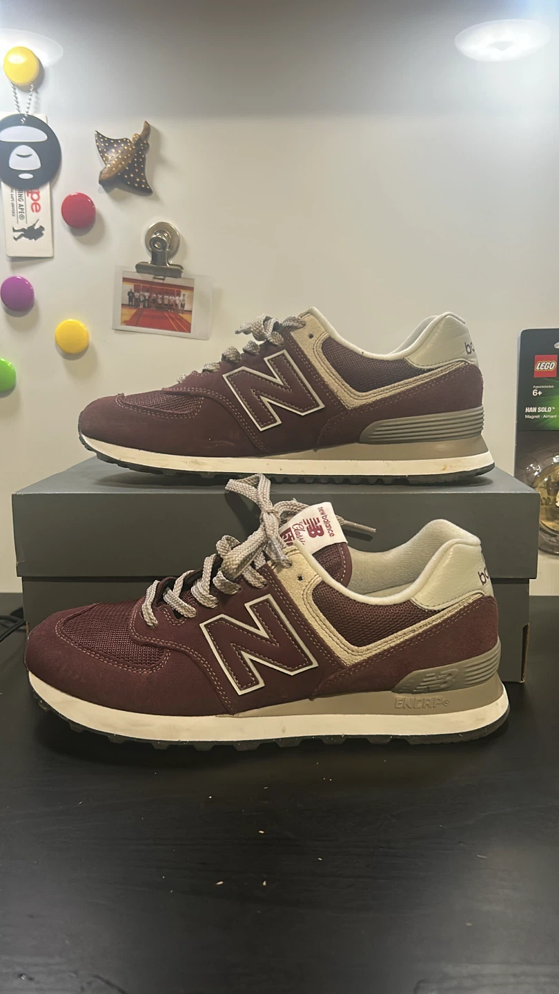 New Balance 574 Sneakers - Burgundy - photo 2