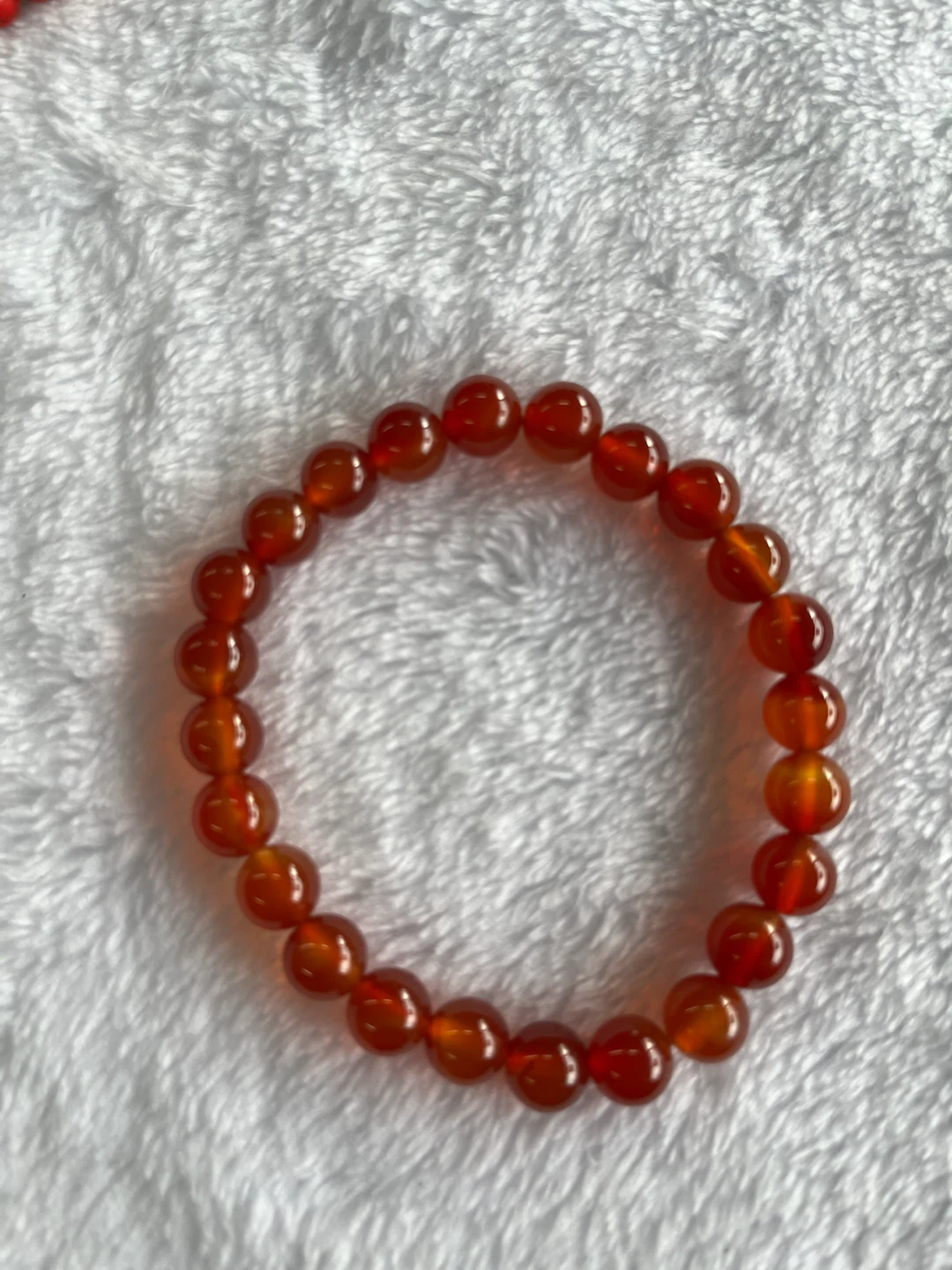 Orange Beaded Bracelet