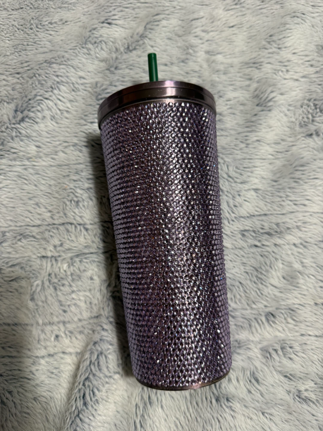 Starbucks Purple Rhinestone Tumbler with Straw