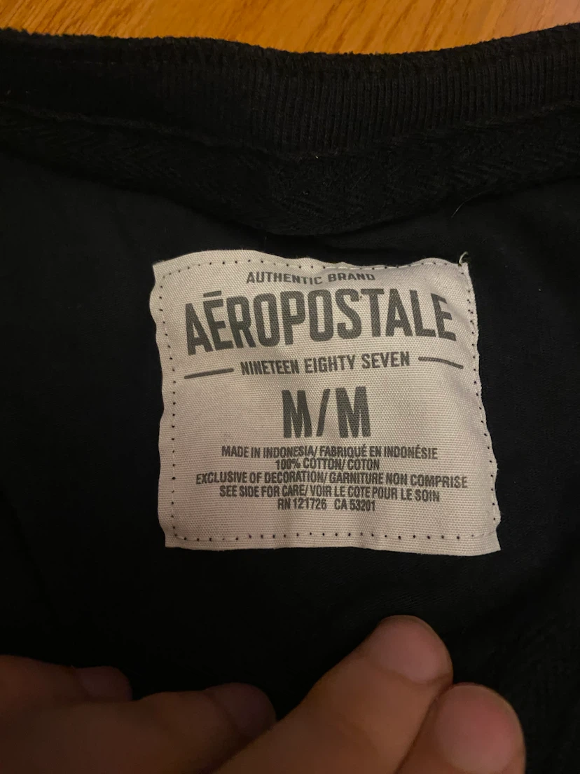 Aeropostale Black T-Shirt medium - photo 2