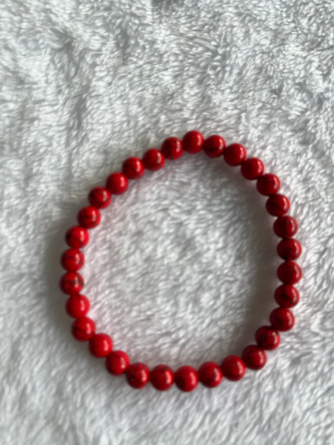 Red Beaded Bracelet