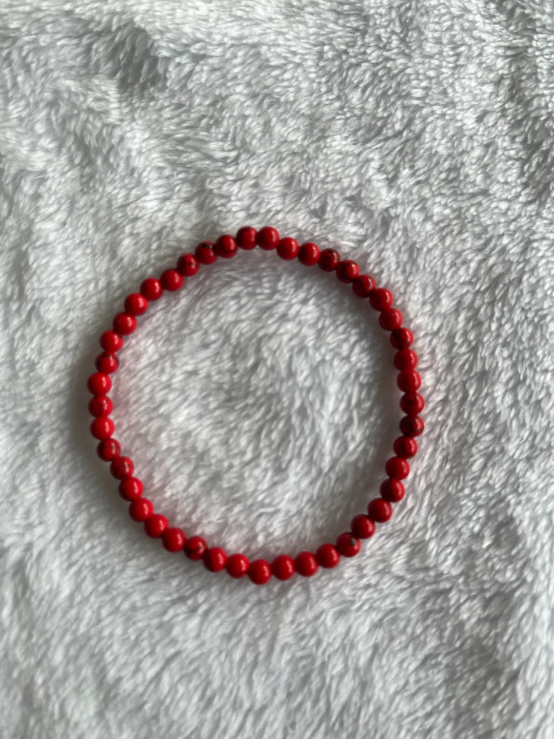 Red Beaded Bracelet