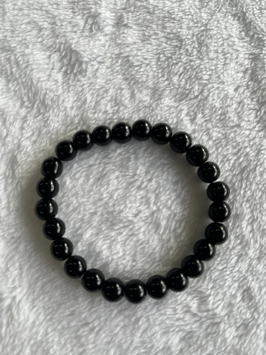 Black Beaded Bracelet