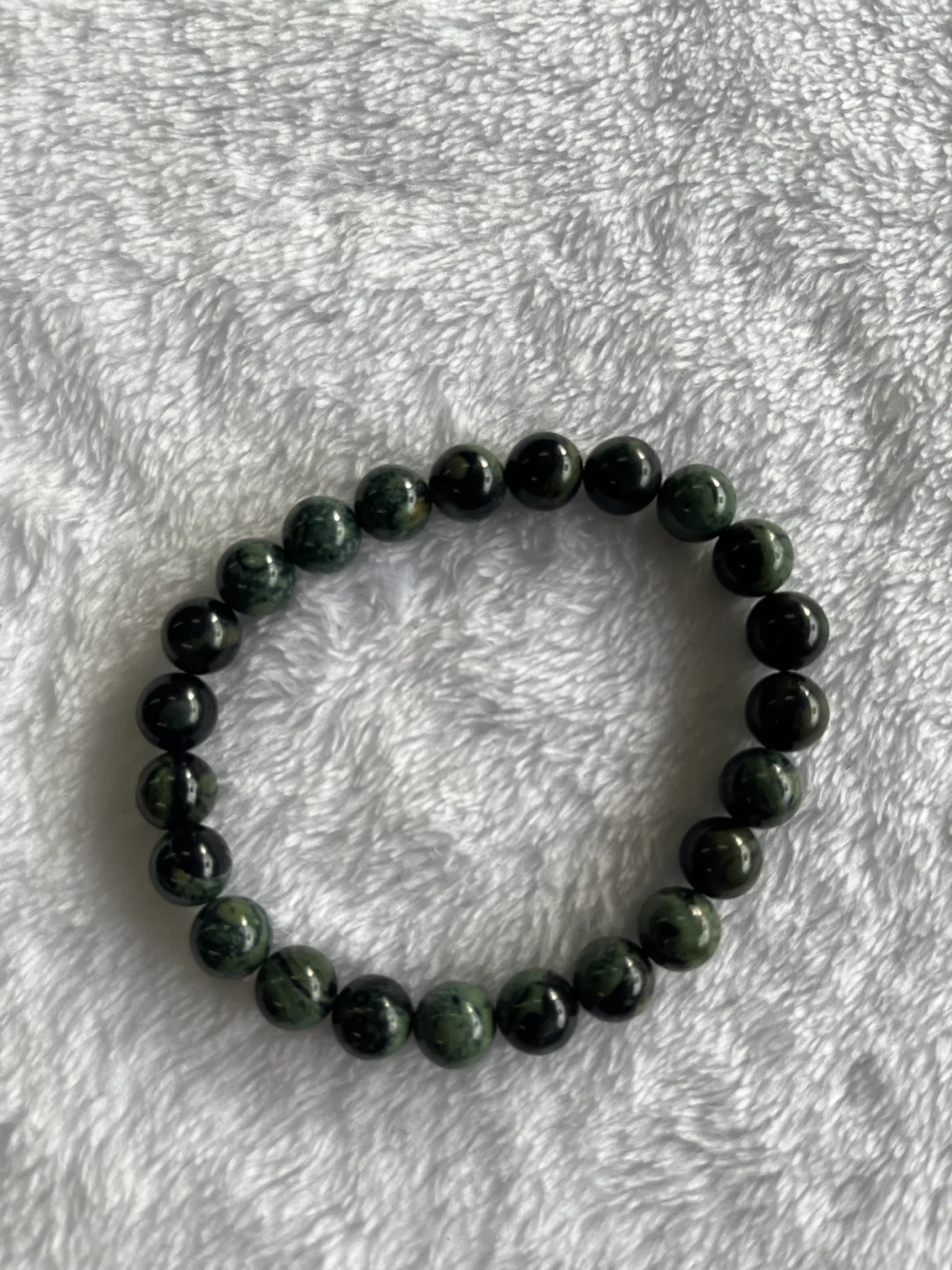 Green Stone Beaded Bracelet