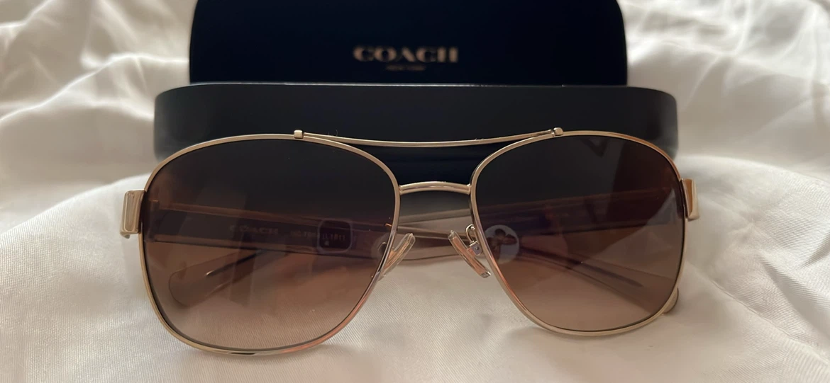 Coach Aviator Sunglasses with Case
