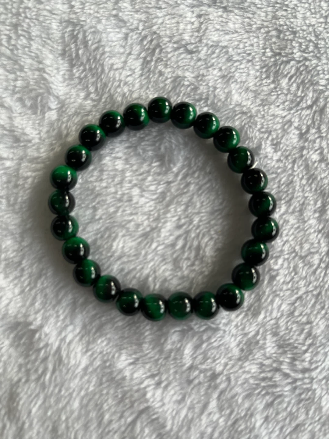 Green Tiger Eye Beaded Bracelet