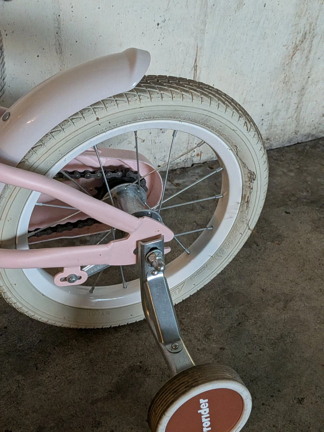 Pink Kids' Bike with Training Wheels- Kids - photo 3