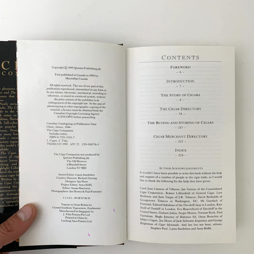 Cigar Companion Connoisseur Collector Reference Hardcover Book - photo 4