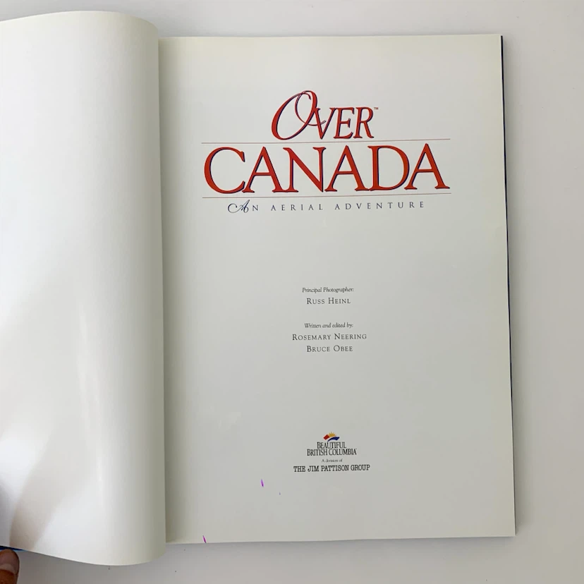 Over Canada Aerial Photography Coffee Table Hardcover Book - photo 2