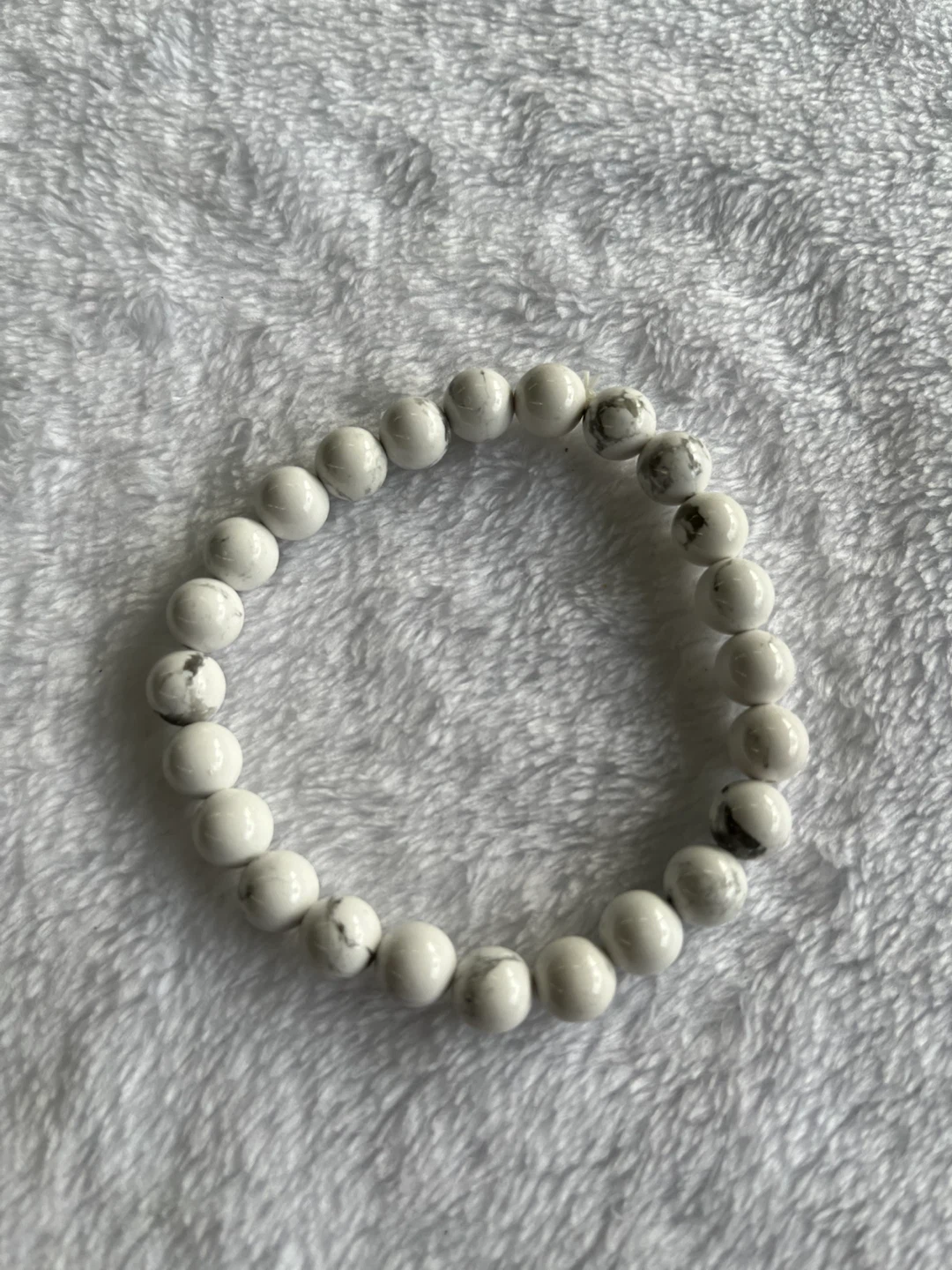 White Beaded Bracelet