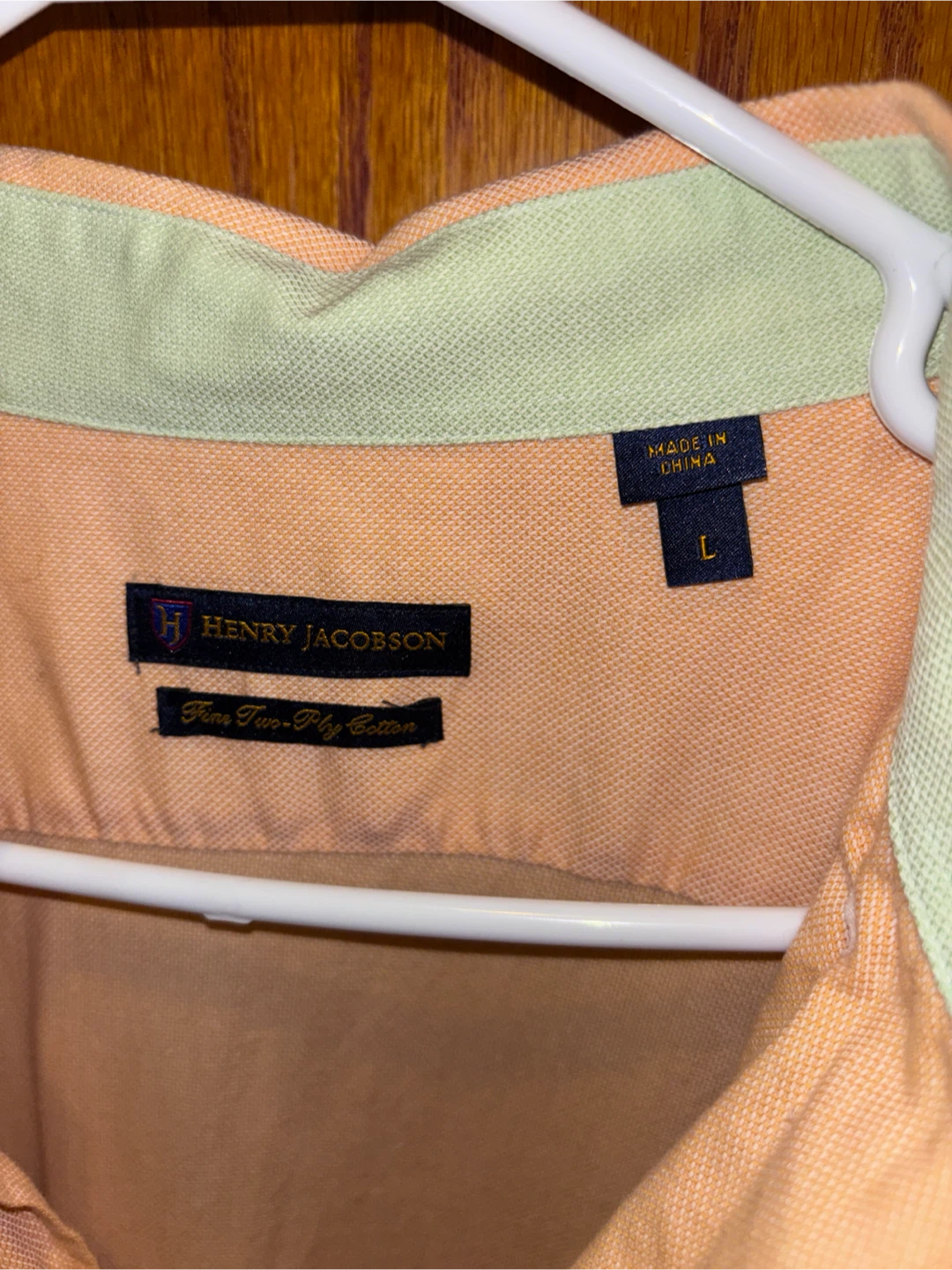 Henry Jacobson Men's Short Sleeve Shirt Size L - photo 2