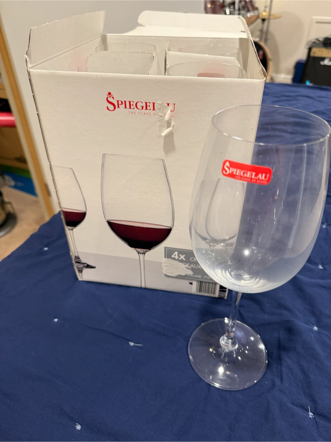 4x Bordeaux Wine Glasses - Spiegelau Cremona