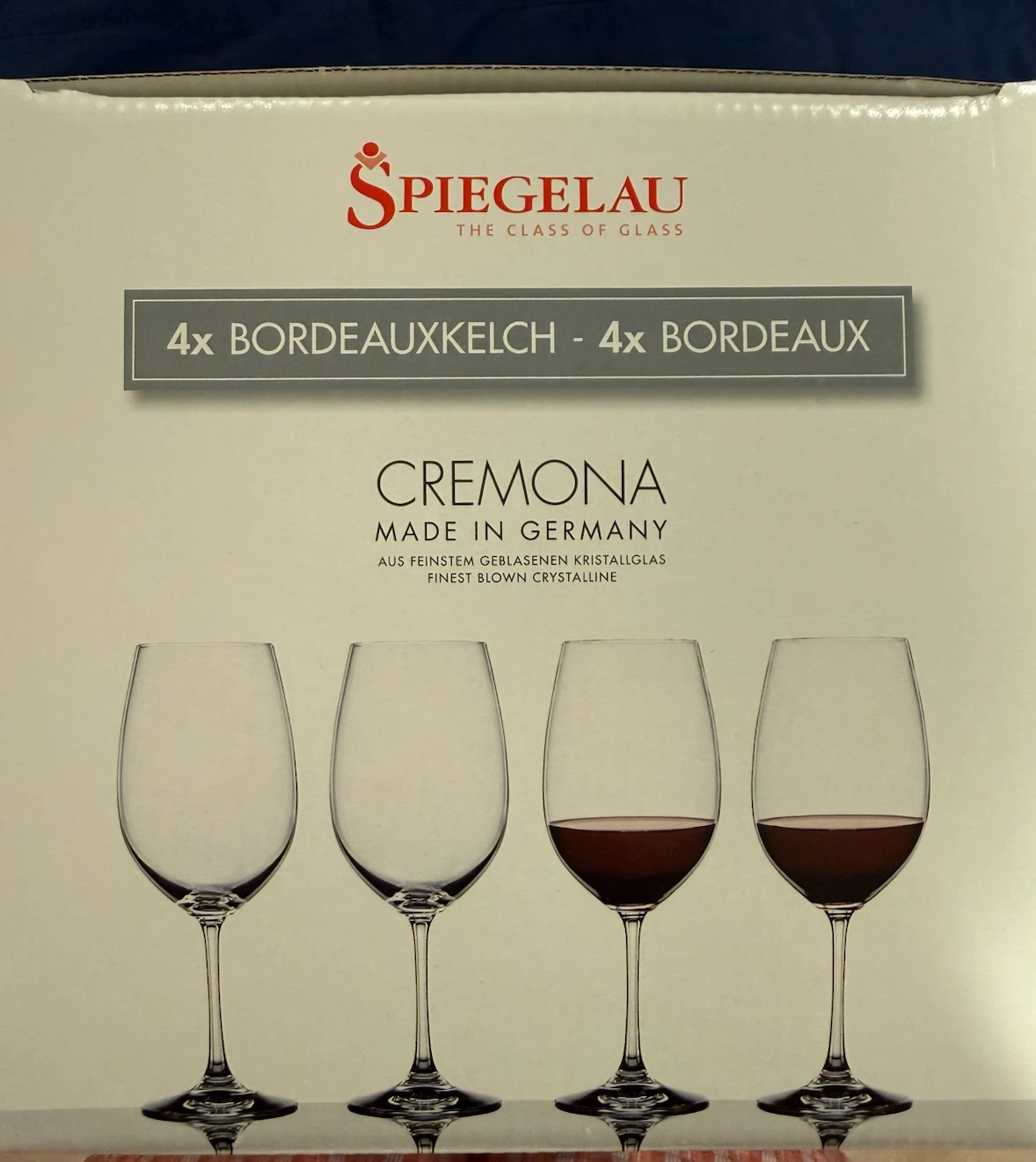 4x Bordeaux Wine Glasses - Spiegelau Cremona - photo 2