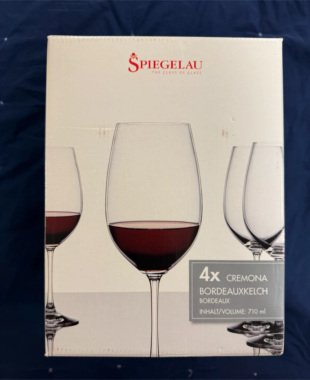 4x Bordeaux Wine Glasses - Spiegelau Cremona - photo 3