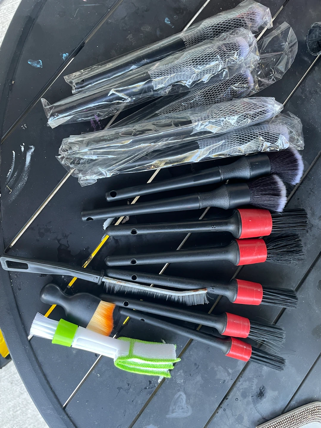 Set of Automotive Detailing Brushes