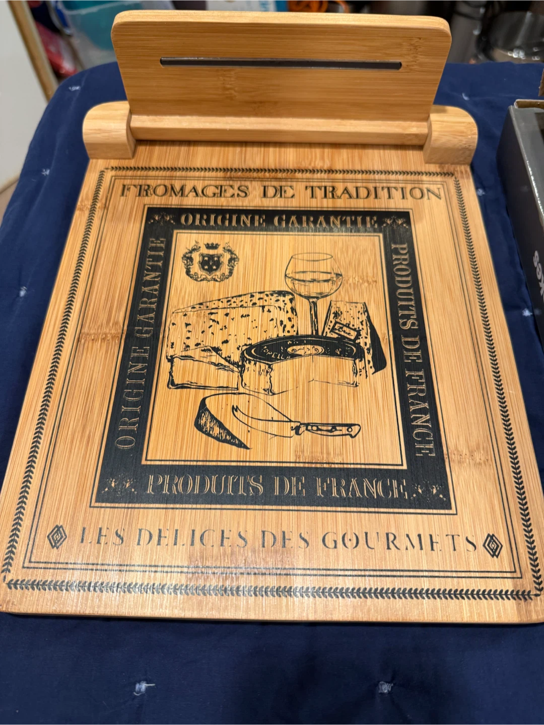 Cheese Board with magnetic knife holder