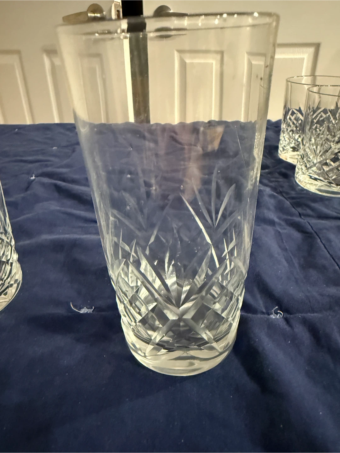 Crystal Cut Glass Tumblers and Highball Glasses Set - photo 2