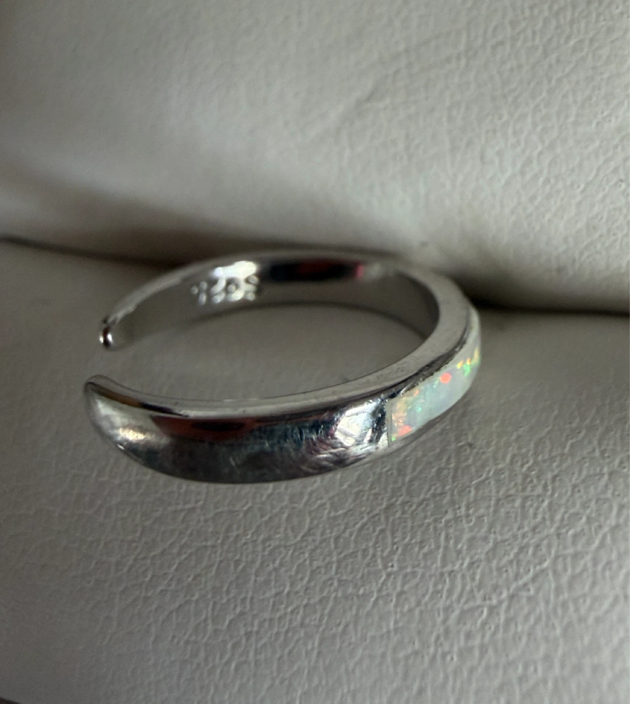 Sterling Silver Opal Inlay Toe Ring - photo 2