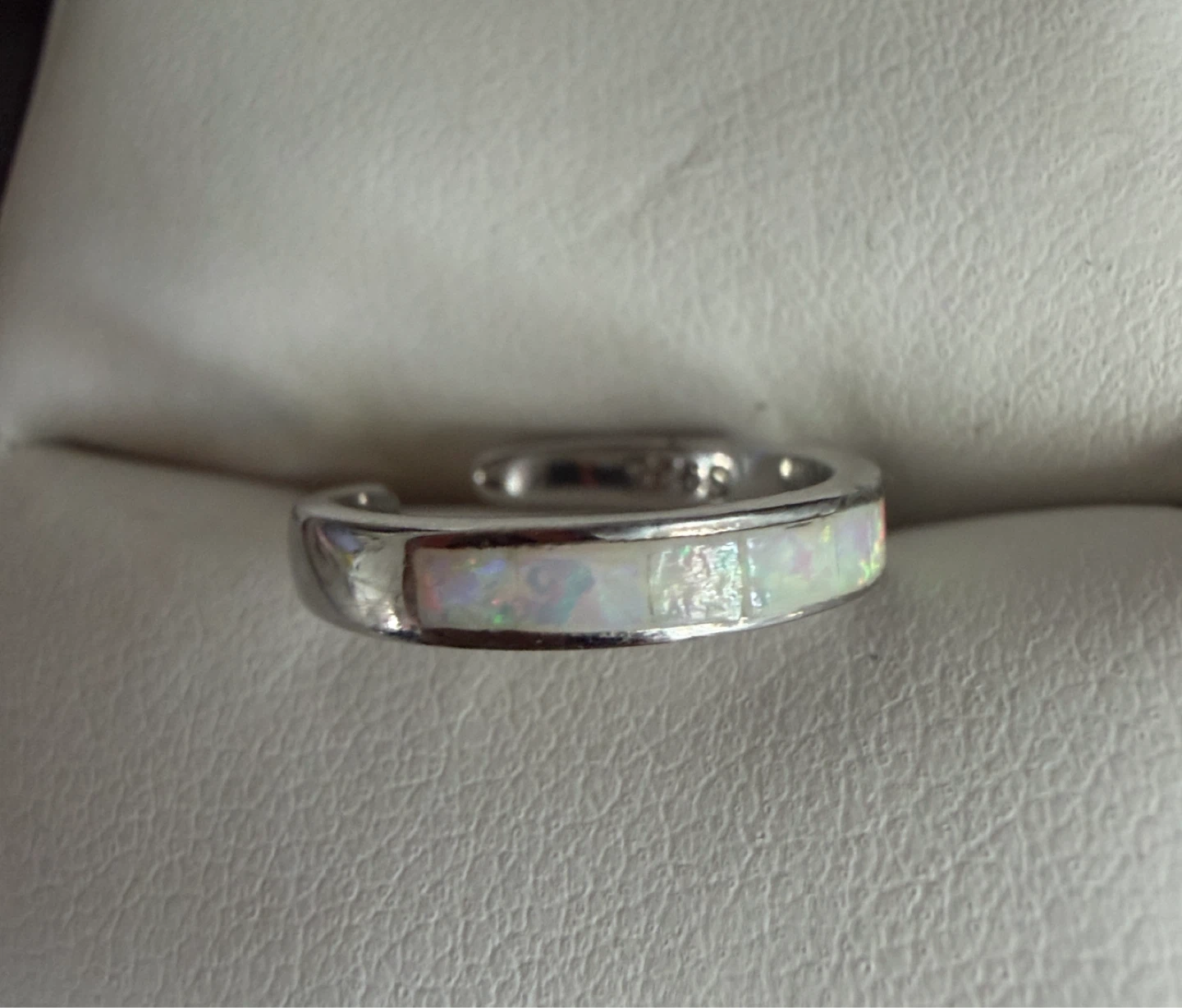 Sterling Silver Opal Inlay Toe Ring - photo 3