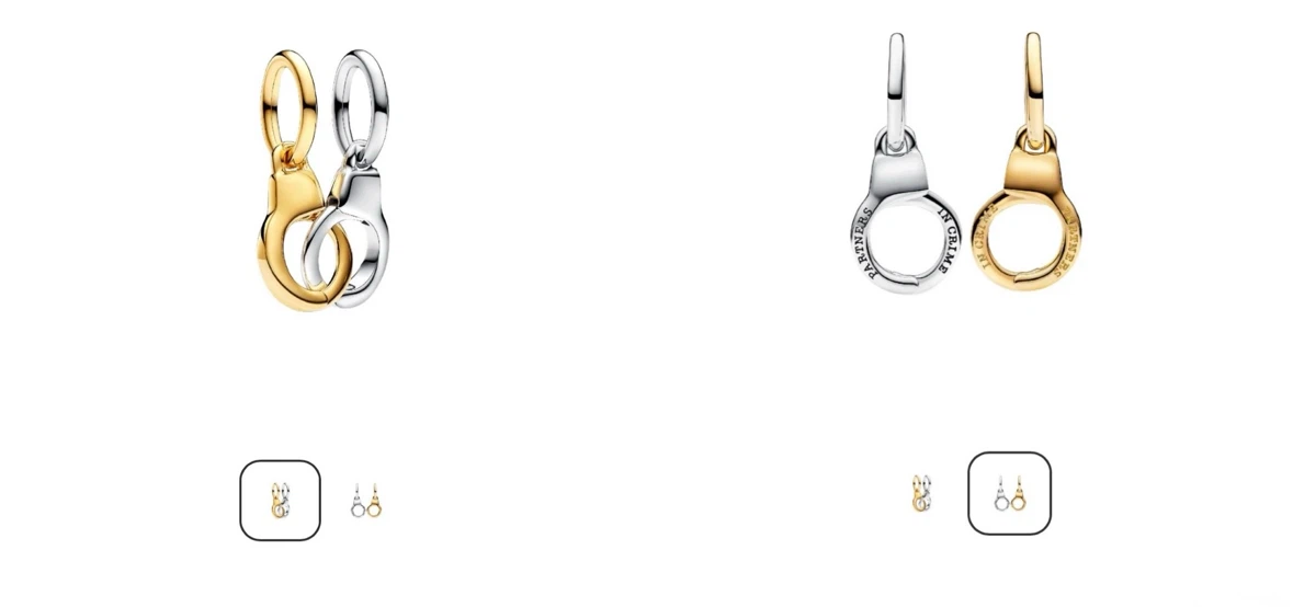 Pandora Handcuffs Dangle Charms - photo 4