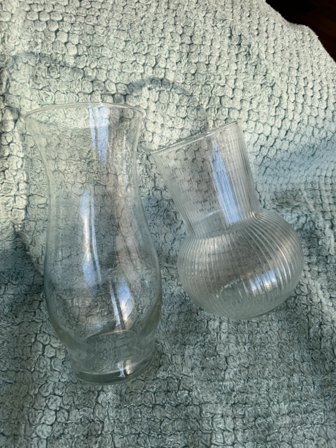 Clear Glass Vases Set