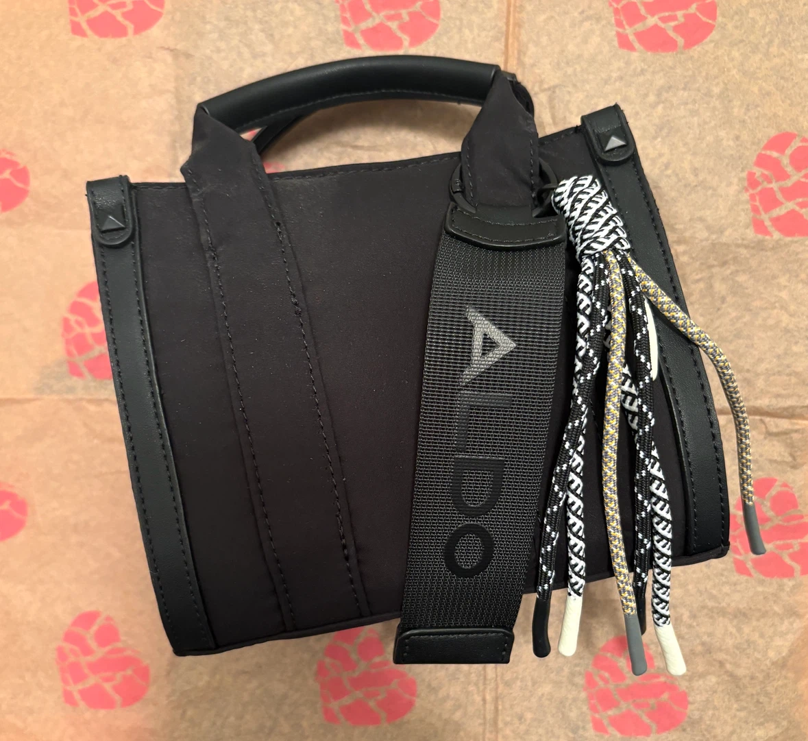ALDO Black Mini Tote Bag