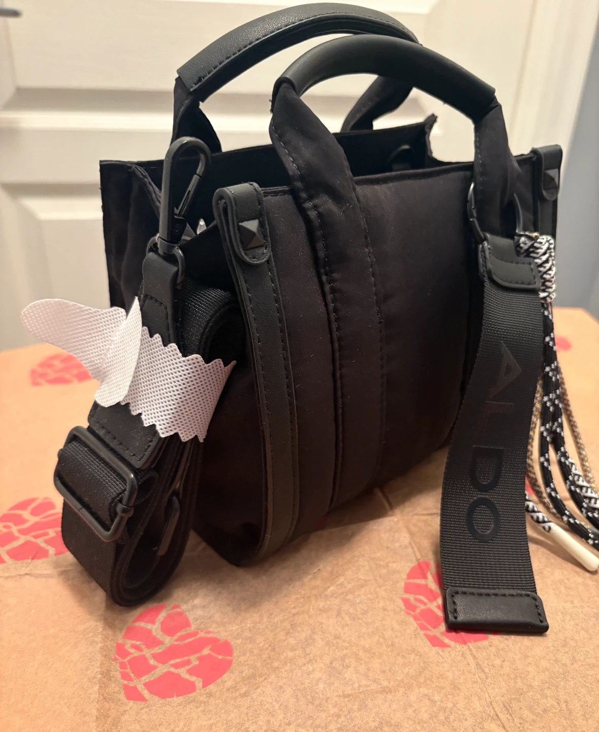 ALDO Black Mini Tote Bag - photo 3