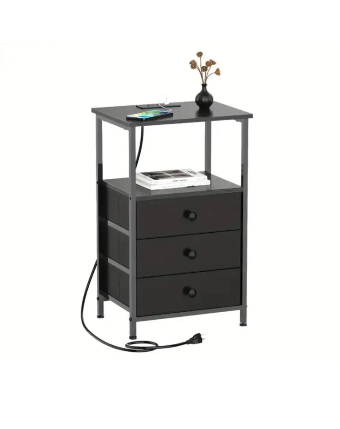 New Set of Stands w/ 3 Drawers & Charging Station - photo 4