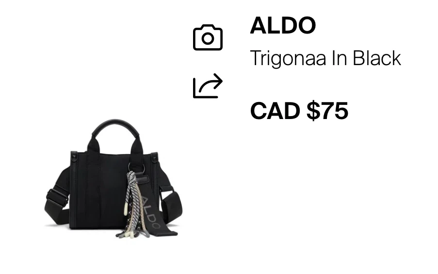 ALDO Black Mini Tote Bag - photo 5