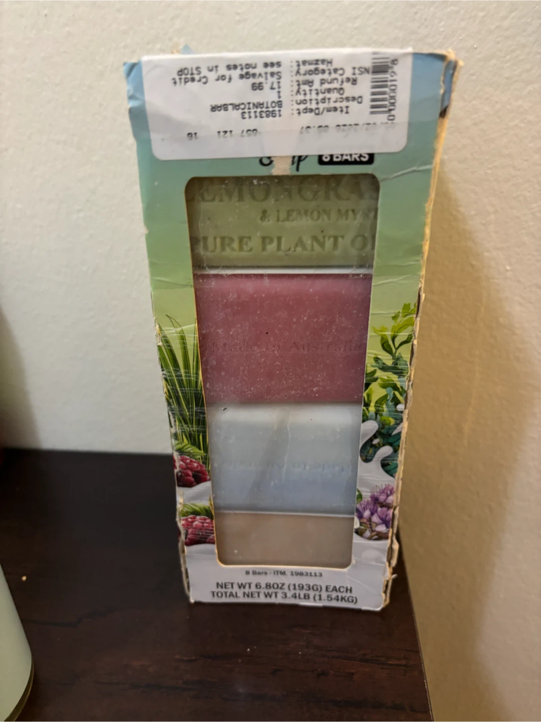 NEW-Australian Botanical Soap Lemongrass & Lemon Myrtle