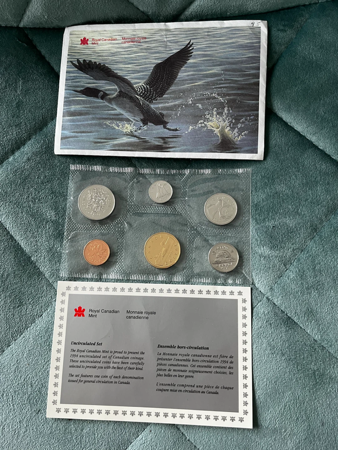 1995 Royal Canadian Mint Uncirculated Coin Set