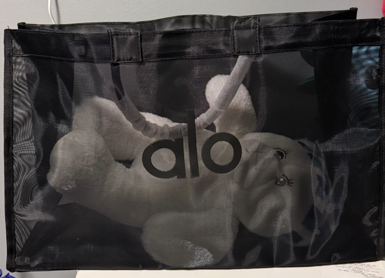 Alo Mesh Tote Bag Black