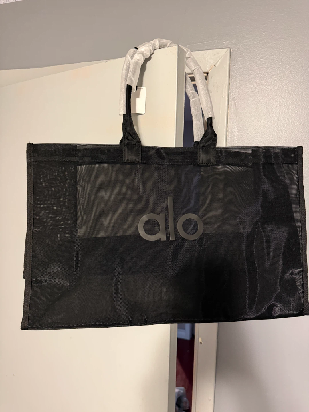 Alo Mesh Tote Bag Black - photo 2
