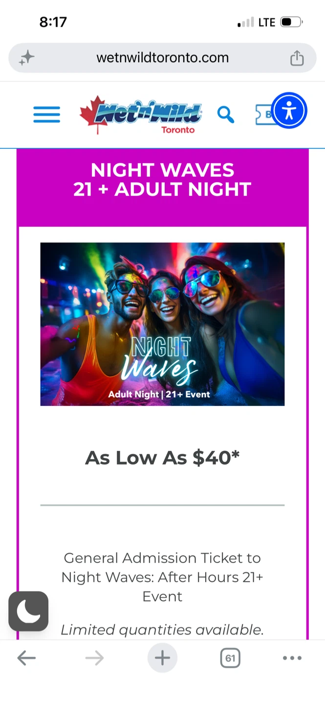 Night Waves ticket (tonight)