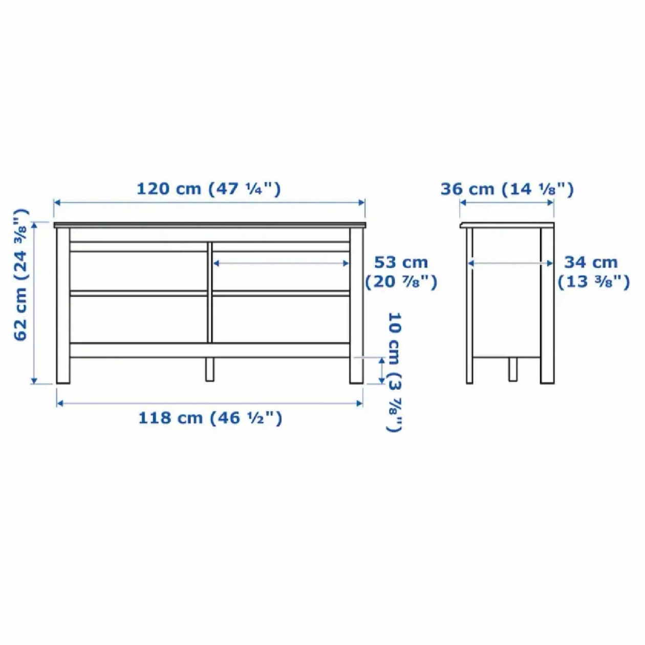 IKEA Brusali TV Stand Entertainment Console - photo 4