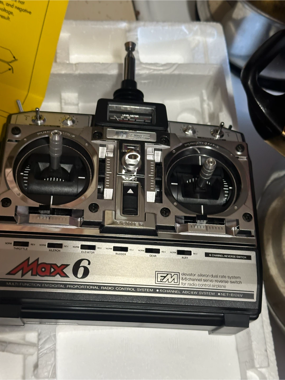 Vintage JR Propo Max 6 FM RC Transmitter Boxed Untested - photo 3