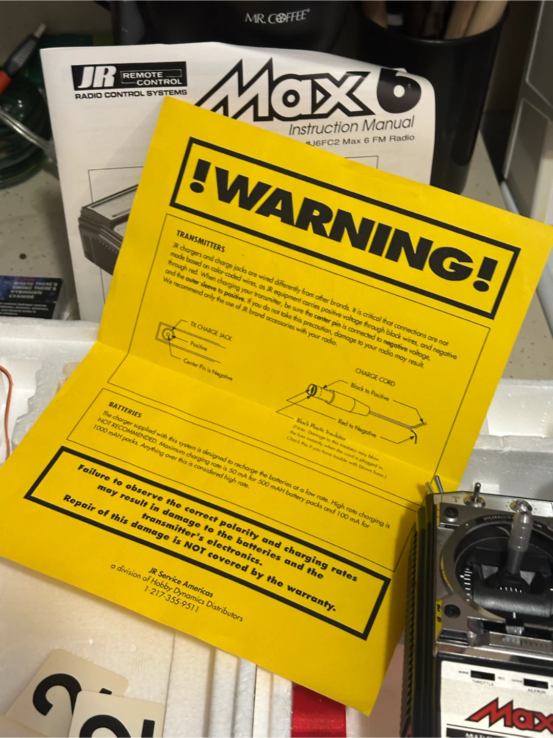 Vintage JR Propo Max 6 FM RC Transmitter Boxed Untested - photo 4